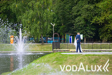 Останкинский парк новые плавающие фонтаны.