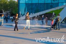 Пешеходный светодинамический фонтан в г. Алматы