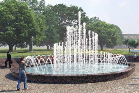 Проект цветодинамического фонтана в парке Курска