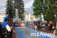 Цветомузыкальный фонтан в Горно - Алтайске