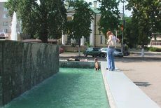Новый фонтан в Липецке