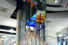 Пузырьковые колонны в торговом центре