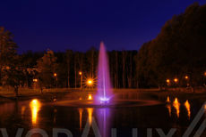 Плавающий фонтан в городе Богородск Нижегородской области