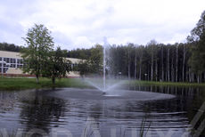 Плавающий фонтан в городе Богородск Нижегородской области