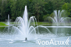 Останкинский парк, новые плавающие фонтаны.