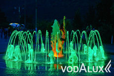 Пешеходный цветомузыкальный фонтан в Абрау Дюрсо