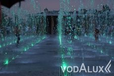 Грандиозный пешеходный светодинамический фонтан