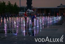 Грандиозный пешеходный светодинамический фонтан