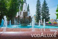 Запуск второй очереди фонтана в городе Горно - Алтайск.