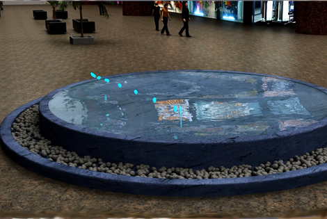 Проект фонтана Гравитация в торговом центре Ульяновска