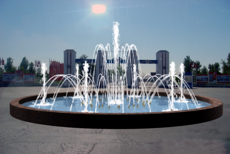 Строительство фонтана модели C 336 в Калининградской области