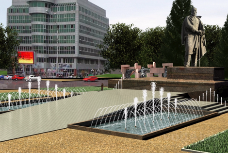 Проектирование фонтана в Душанбе