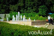 Реконструкция фонтана в Большом розарии парка Сокольники