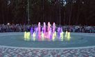Цветомузыкальный пешеходный фонтан в Новомосковске