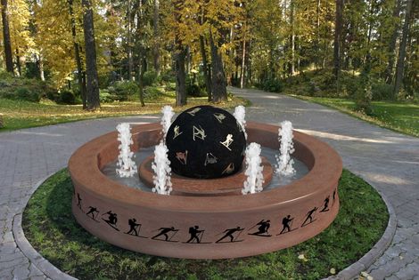 Проект фонтана Плавающий шар в Ижевске