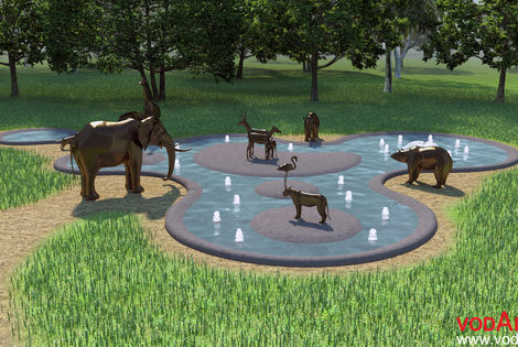Проект фонтана Водопой для зоопарка в Ростовской области