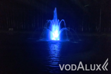 Плавающий фонтан в Псковской области