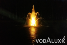 Плавающий фонтан в Псковской области