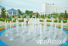 В Кемерово на праздновании Дня города открыли новый пешеходный Фонтан