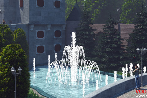 Строительство фонтана в санатории Оренбурга