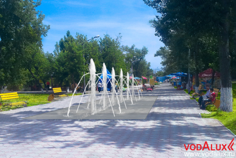 Строительство пешеходного фонтана в Орловской области 