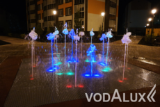 Музыкальный пешеходный фонтан в Кемерово