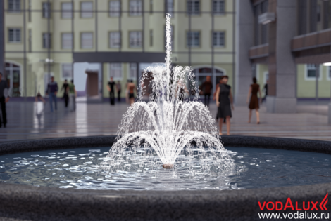 Строительство фонтана в бизнес-центре Хабаровска