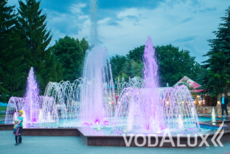Строительство цветодинамического фонтана в Железногорске