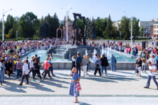 Цветомузыкальный фонтан в Кемерово