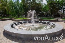 Цветодинамический фонтан в г.Оха (Сахалинская область)