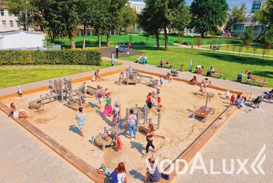 Водные площадки на территории Таганского парка в Москве - Наши работы -  Vodalux-fontan.ru