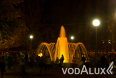 Цветодинамический фонтан в городе Балаково