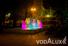 Строительство цветомузыкального фонтана в парке Энгельса 