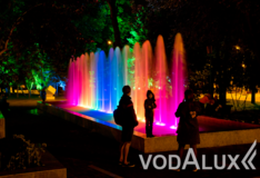 Строительство цветомузыкального фонтана в парке Энгельса 
