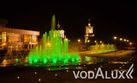 Лазерное шоу на открытие фонтана на Советской площади в Воронеже