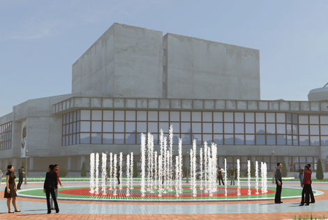 Проектирование цветомузыкального пешеходного фонтана для строительства в Чистополе (Республика Татарстан)