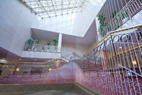 Проект нитевидного фонтана в отеле в Тюменской области