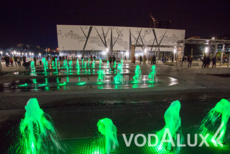 Пешеходный фонтан напротив музея Россия - моя история в Волгограде