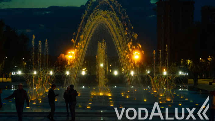 Строительство пешеходного цветомузыкального фонтана в Ижевске