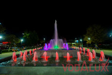 Цветомузыкальный фонтан на площади Юности в Орле