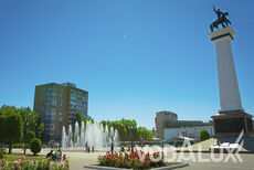 Пешеходный цветомузыкальный фонтан г. Рязань