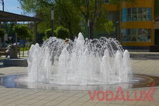 Пешеходный фонтан в Троицке