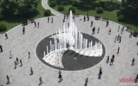 Проект пешеходного цветодинамического фонтана на площади в Жуковском 