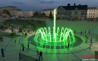Проект пешеходного цветомузыкального фонтана для строительства на набережной Екатеринбурга