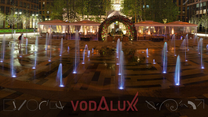 Пешеходный фонтан в ЖК Царская Площадь
