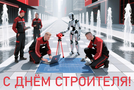 Поздравляем Вас с днём строителя!