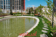 Водоём в ЖК Достижение. Москва. 2025