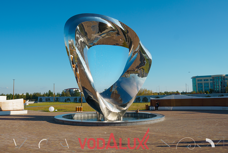 Три новых фонтана в Новом Уренгое, реконструкция общественных пространств