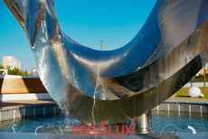 Три новых фонтана в Новом Уренгое, реконструкция общественных пространств