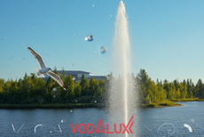 Три новых фонтана в Новом Уренгое, реконструкция общественных пространств